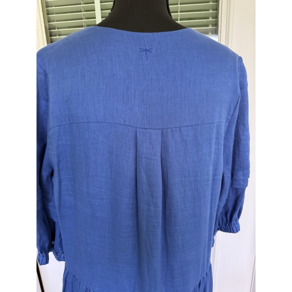 Tyler Boe Blue Tiered Midi Dress - Picture 7 of 13